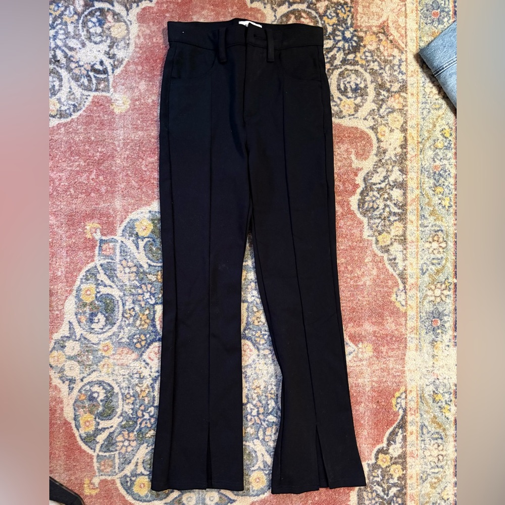 Pistola split hem Black Trousers